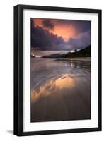 Praia De Lagoinha Beach During Sunset in Ubatuba, Sao Paulo State, Brazil-Alex Saberi-Framed Photographic Print