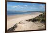 Praia de Peniche de Cima beach backed by sand dunes and popular with surfers-Stuart Black-Framed Photographic Print