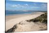 Praia de Peniche de Cima beach backed by sand dunes and popular with surfers-Stuart Black-Stretched Canvas