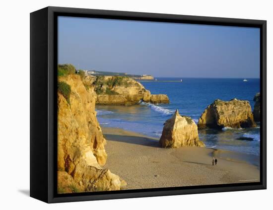 Praia De Rocha, Western Algarve, Portugal, Europe-Amanda Hall-Framed Stretched Canvas