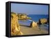 Praia De Rocha, Western Algarve, Portugal, Europe-Amanda Hall-Framed Stretched Canvas