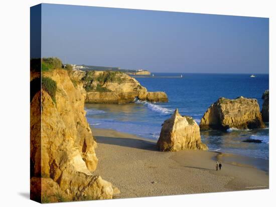 Praia De Rocha, Western Algarve, Portugal, Europe-Amanda Hall-Stretched Canvas