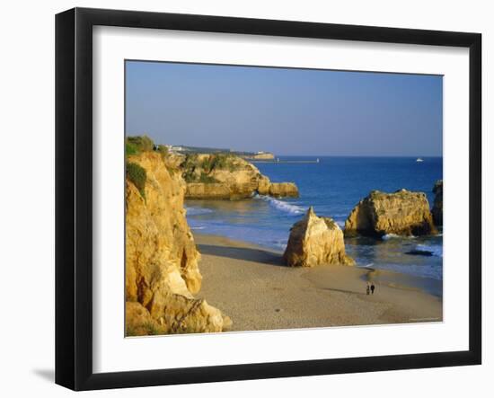 Praia De Rocha, Western Algarve, Portugal, Europe-Amanda Hall-Framed Photographic Print