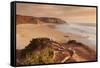 Praia do Amado beach at sunset, Carrapateira, Costa Vicentina, west coast, Algarve, Portugal, Europ-Markus Lange-Framed Stretched Canvas