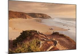 Praia do Amado beach at sunset, Carrapateira, Costa Vicentina, west coast, Algarve, Portugal, Europ-Markus Lange-Mounted Photographic Print