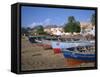 Praia Do Bote in the Town of Mindelo, on Sao Vicente Island, Cape Verde Islands, Atlantic-Renner Geoff-Framed Stretched Canvas