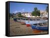 Praia Do Bote in the Town of Mindelo, on Sao Vicente Island, Cape Verde Islands, Atlantic-Renner Geoff-Framed Stretched Canvas