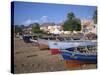 Praia Do Bote in the Town of Mindelo, on Sao Vicente Island, Cape Verde Islands, Atlantic-Renner Geoff-Stretched Canvas