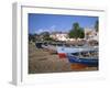 Praia Do Bote in the Town of Mindelo, on Sao Vicente Island, Cape Verde Islands, Atlantic-Renner Geoff-Framed Photographic Print