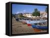 Praia Do Bote in the Town of Mindelo, on Sao Vicente Island, Cape Verde Islands, Atlantic-Renner Geoff-Framed Stretched Canvas