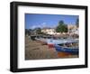 Praia Do Bote in the Town of Mindelo, on Sao Vicente Island, Cape Verde Islands, Atlantic-Renner Geoff-Framed Photographic Print