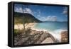 Praia Do Meio Beach in the Afternoon-Alex Saberi-Framed Stretched Canvas