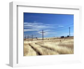 Praire Road, Saskatchewan, Canada-Walter Bibikow-Framed Photographic Print