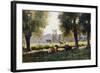 Prairie a Arques-la Bataille, Normandie-Julien Dupre-Framed Giclee Print