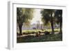 Prairie a Arques-la Bataille, Normandie-Julien Dupre-Framed Premium Giclee Print