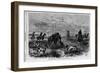 Prairie-Chichen Shooting in Kansas. Sketched by Theodore R. Davis. See First Page.-null-Framed Giclee Print