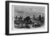 Prairie-Chichen Shooting in Kansas. Sketched by Theodore R. Davis. See First Page.-null-Framed Giclee Print