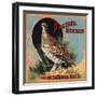 Prairie Chicken Brand - Riverside, California - Citrus Crate Label-Lantern Press-Framed Art Print