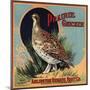 Prairie Chicken Brand - Riverside, California - Citrus Crate Label-Lantern Press-Mounted Art Print