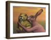 Prairie Dog and Rabbit Couple-W Johnson James-Framed Giclee Print