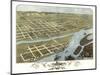 Prairie du Chien, Wisconsin - Panoramic Map-Lantern Press-Mounted Art Print