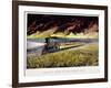 Prairie Fires of the Great West, USA, 1871-Currier & Ives-Framed Giclee Print