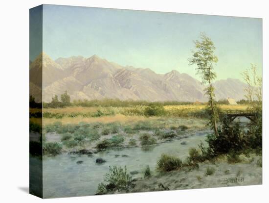 Prairie Landscape-Albert Bierstadt-Stretched Canvas