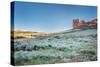 Prairie, Shrubland and Sandstone Rock Formation in Northern Colorado near Wyoming Border - Sand Cre-PixelsAway-Stretched Canvas