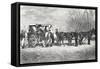 Prairie Stagecoach-null-Framed Stretched Canvas