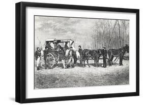 Prairie Stagecoach-null-Framed Giclee Print