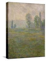 Prairies à Giverny-Claude Monet-Stretched Canvas