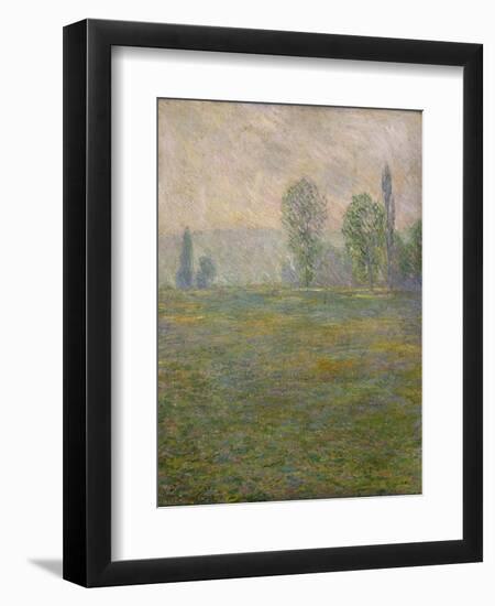 Prairies à Giverny-Claude Monet-Framed Giclee Print