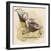 Pram with Own Dummy-Adrien Marie-Framed Art Print