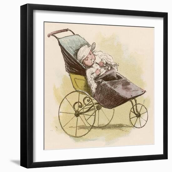 Pram with Own Dummy-Adrien Marie-Framed Art Print