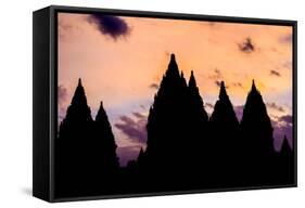 Prambanan Hindu Temples, UNESCO World Heritage Site, Near Yogyakarta, Java, Indonesia-Alex Robinson-Framed Stretched Canvas