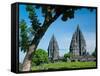 Prambanan Temple on Java-Bob Krist-Framed Stretched Canvas