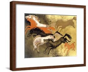 Prancing Horses-Jean Dunand-Framed Giclee Print