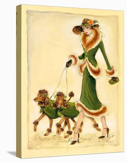 Prancing Poodles-Dupre-Stretched Canvas