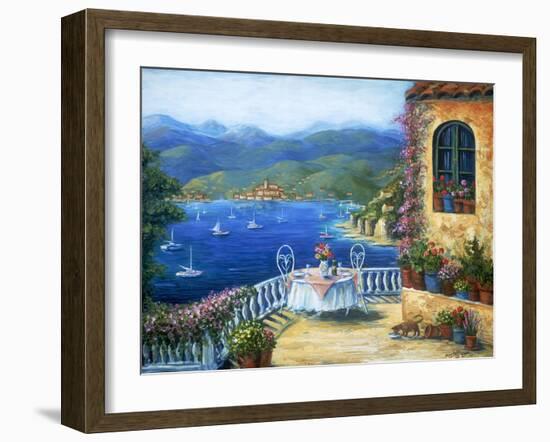 Pranzo Sul Terrazzo-Marilyn Dunlap-Framed Art Print