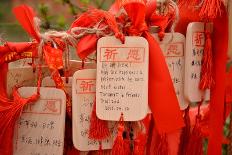 Wish Cards in a Buddhist Temple in Zhongdian , China-Praphat Rattanayanon-Photographic Print