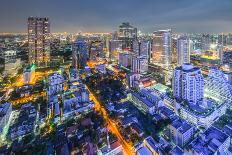 Elevated Expressway. the Curve of Suspension Bridge, Thailand.-Prasit Rodphan-Photographic Print