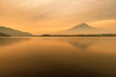 Mt. Fuji at Lake Kawaguchi During Sunrise in Japan. Mt. Fuji Is Famous Mountain in Japan-Prasit Rodphan-Framed Photographic Print