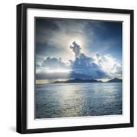 Praslin Island from Anse Source D'Argent Beach, La Digue, Seychelles-Jon Arnold-Framed Photographic Print