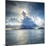 Praslin Island from Anse Source D'Argent Beach, La Digue, Seychelles-Jon Arnold-Mounted Photographic Print