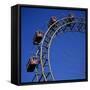 Prater Ferris Wheel Featured in Film the Third Man, Prater, Vienna, Austria, Europe-Stuart Black-Framed Stretched Canvas