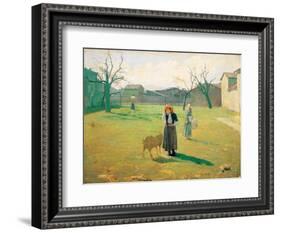 Prato Cassanini (The Betrayed Woman)-Giuseppe Pellizza da Volpedo-Framed Art Print