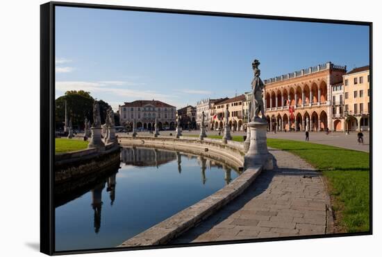 Prato della Valle, a 90000 square meter elliptical square in Padova, the largest square in Italy-Carlo Morucchio-Framed Stretched Canvas