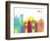 Prato Skyline Pop-paulrommer-Framed Art Print