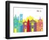 Prato Skyline Pop-paulrommer-Framed Art Print