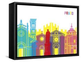 Prato Skyline Pop-paulrommer-Framed Stretched Canvas